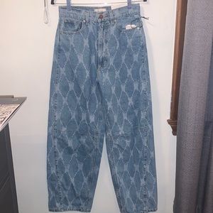 BDG Wide Leg Butterfly Jeans